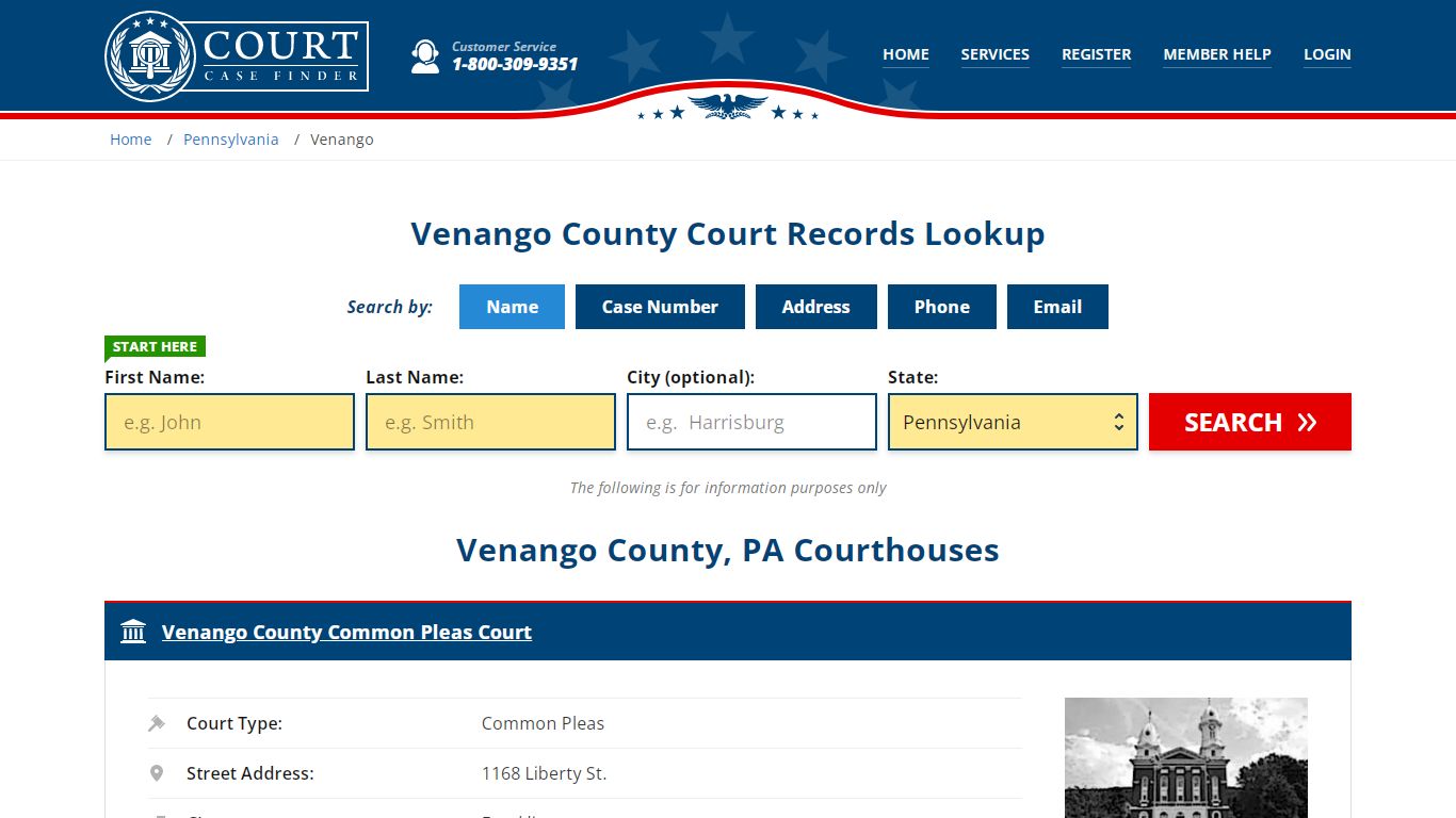 Venango County Court Records | PA Case Lookup